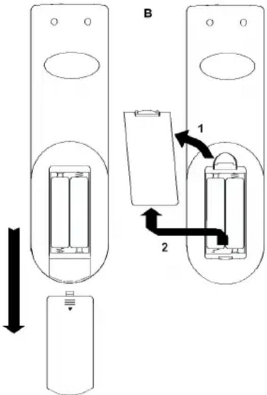 Opticum X405p - Instalacja baterii w pilocie - 1