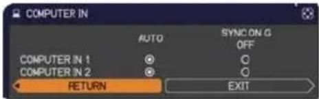 HITACHI CPX10WN - INPUT menu - 3