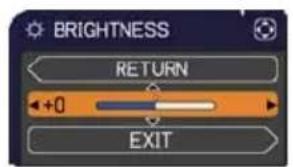 BRIGHTNESS RETURN +0 EXIT