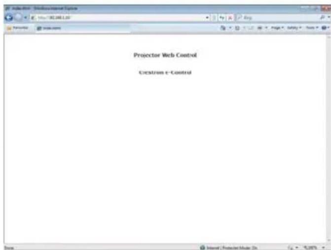 Projector Web Control Chestron e-Control