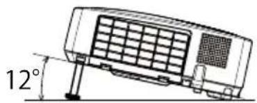 HITACHI CPX10WN - Adjusting the projector's elevator - 1