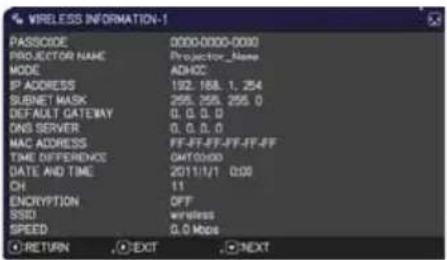 HITACHI CPX10WN - NETWORK menu - 2