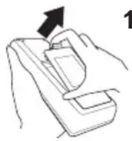 HITACHI CPX10WN - Preparing for the remote control - 1