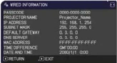 HITACHI CPX10WN - NETWORK menu - 5