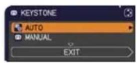 HITACHI CPX10WN - Correcting the keystone distortions - 1