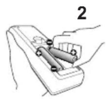 HITACHI CPX10WN - Preparing for the remote control - 2