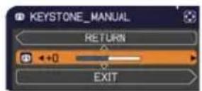 HITACHI CPX10WN - Correcting the keystone distortions - 3