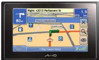 Right: A3212/Parliament St 80m 1.9 DTG km Vicarla Embankement Guardz Ave I King Charles Street Mail