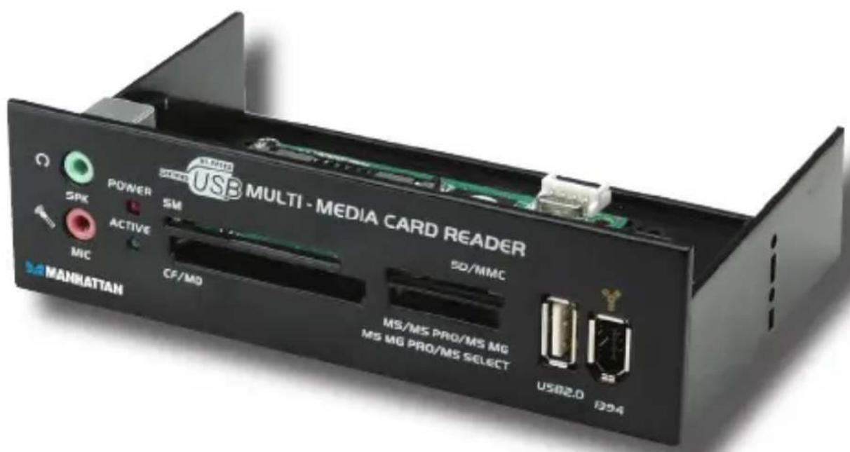 MANHATTAN 702775 - MULTI-CARD READER WITH BUILT-IN MULTI-MEDIA PANEL USER MANUAL - 1