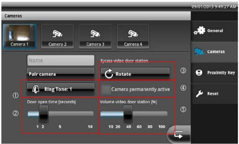 ABUS Eycasa - Video door station settings: - 1