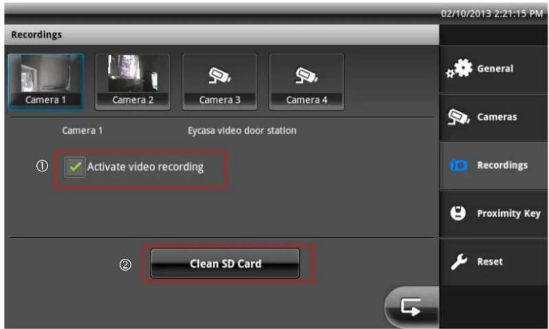 ABUS Eycasa - Recording settings - 1