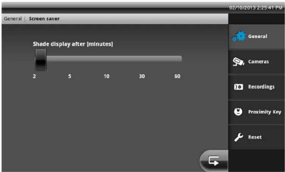 ABUS Eycasa - Screen saver settings - 1