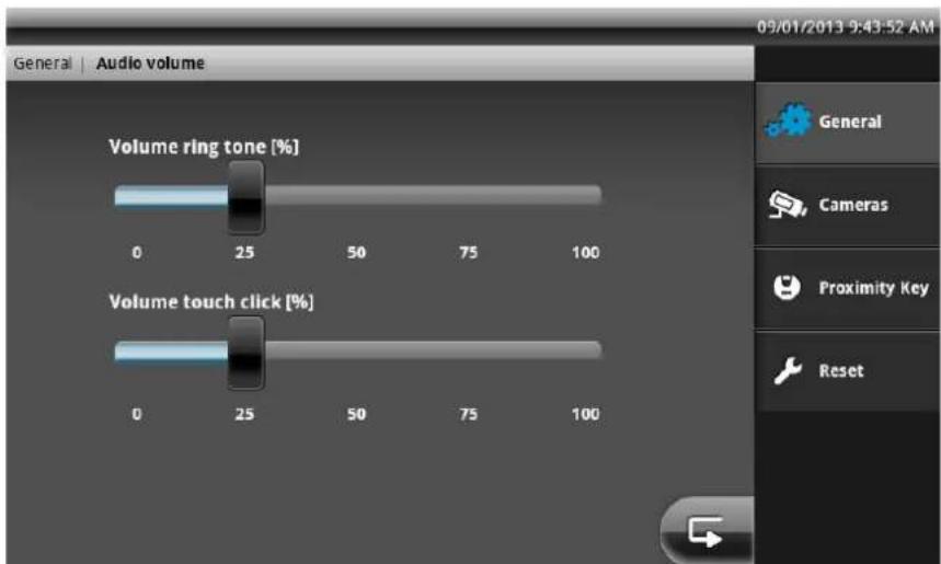 ABUS Eycasa - Audio volume settings - 1