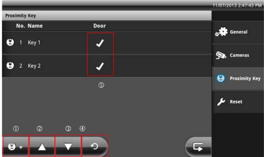 ABUS Eycasa - Proximity key settings - 1