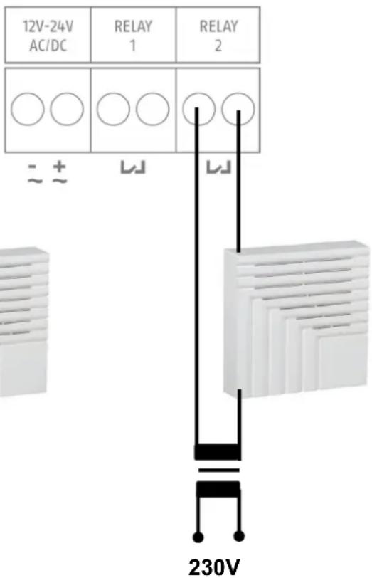 ABUS Eycasa - Connection for an electronic door bell: - 5