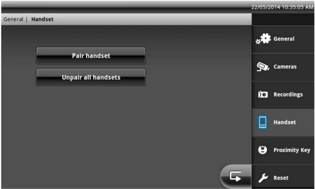 ABUS Eycasa - Pairing the Eycasa handset - 1