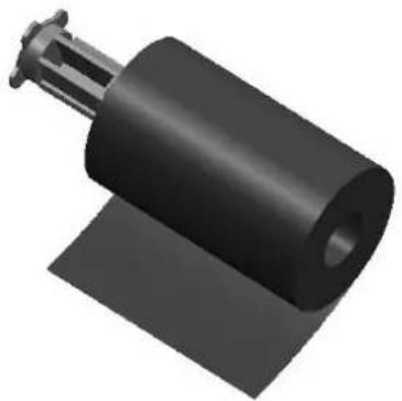 Bixolon SLP-T400EG/BEG - 3-4-2 Inserting a One-Inch Core Ribbon - 2