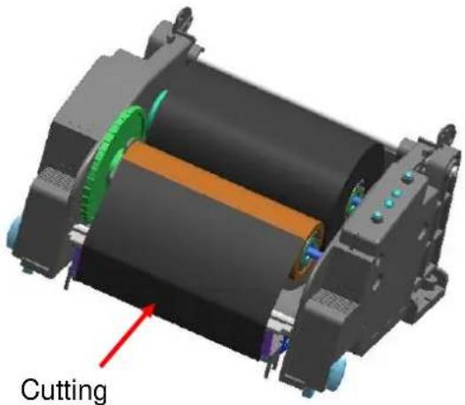 Bixolon SLP-T400EG/BEG - 3-4-6 Ribbon Removal - 1