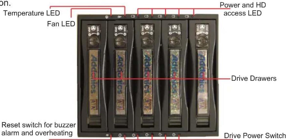 Addonics RT5835HEU3 - Connecting and Powering on RAID Tower V - 2
