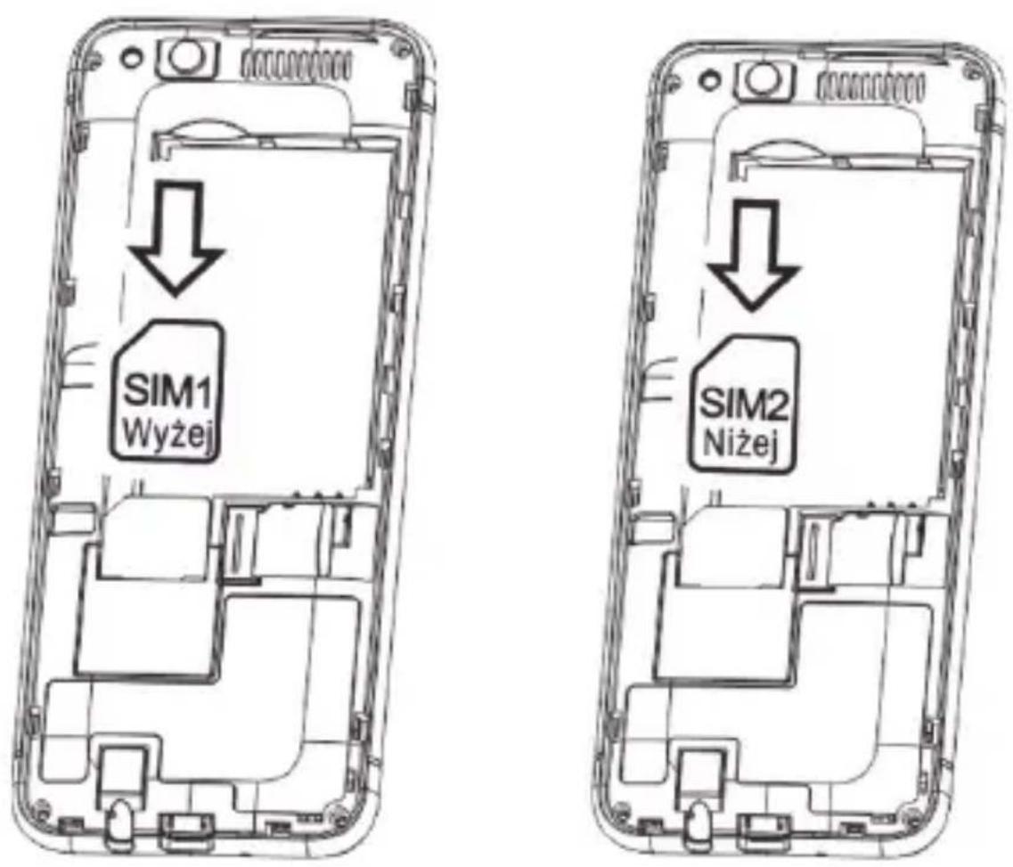 MaxCom Classic MM136 - Instalacja karty SIM - 1