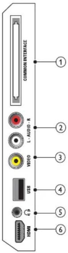 COMMON INTERFACE L-AUDIO-R VIDEO USB HDMI ① ② ③ ④ ⑤ ⑥