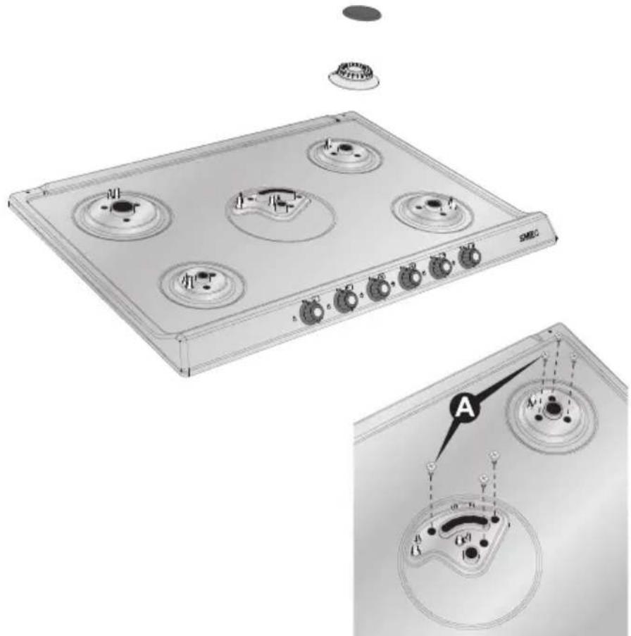 SMEG SPR876BGH - Zdjęcie płyty - 1