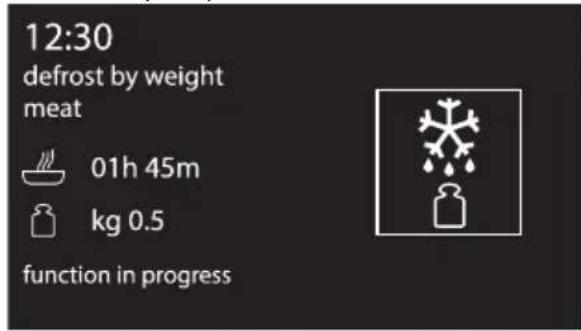 SMEG SF130NE - Rozmrażanie według ciężaru (Defrost by weight) - 5