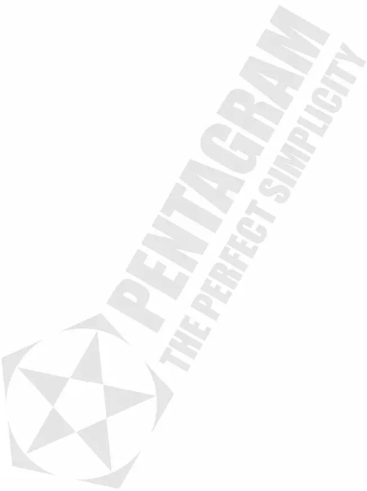 PENTAGRAM THE PERFECT SIMPLICITY
