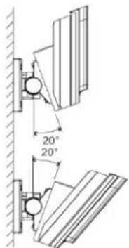 20° 20°