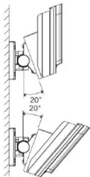 20° 20°