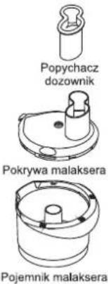 Popychacz dozownik Pokrywa malaksera Pojemnik malaksera