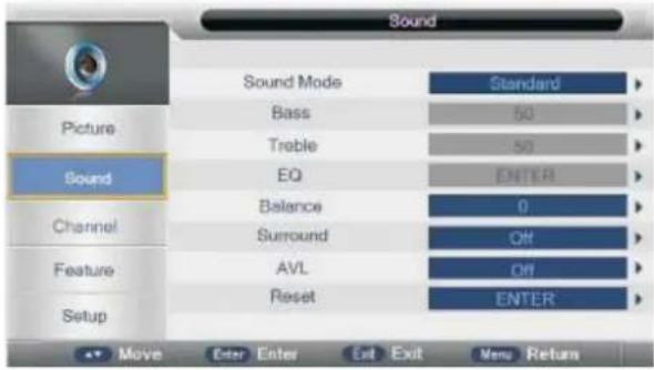 Manta LED1503 - SOUND MENU - 1