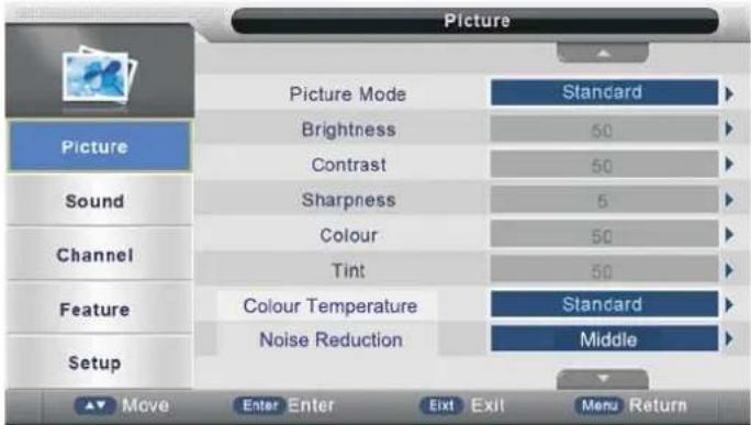 Manta LED1503 - Picture Menu - 1