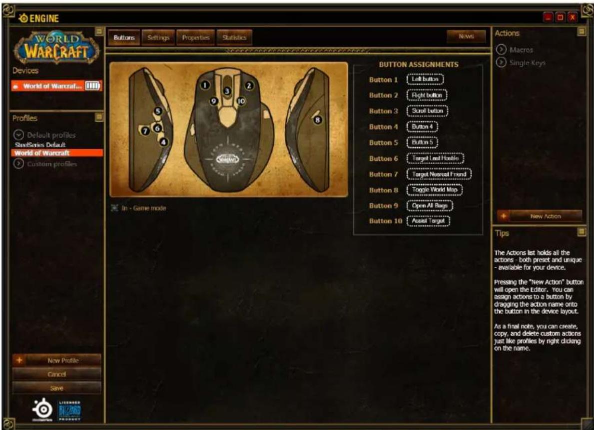 STEELSERIES World of Warcraft Wireless - IN-GAME INTEGRATION - 1