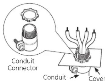 GE Profile PP989TNWW - INSTALL 3/4" FLEXIBLE CONDUIT - 5