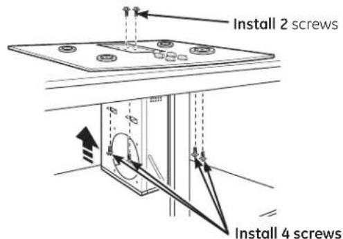 GE Profile PP989TNWW - INSTALLING THE BLOWER PLENUM TO THE COOKTOP - 1