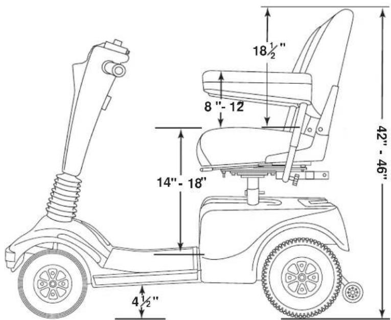 18½" 8"-12" 14"-18" 4½" 42"-46"