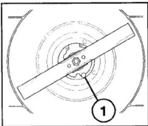 Technical diagram showing a mechanical component with labeled part '1' and concentric circular layers.