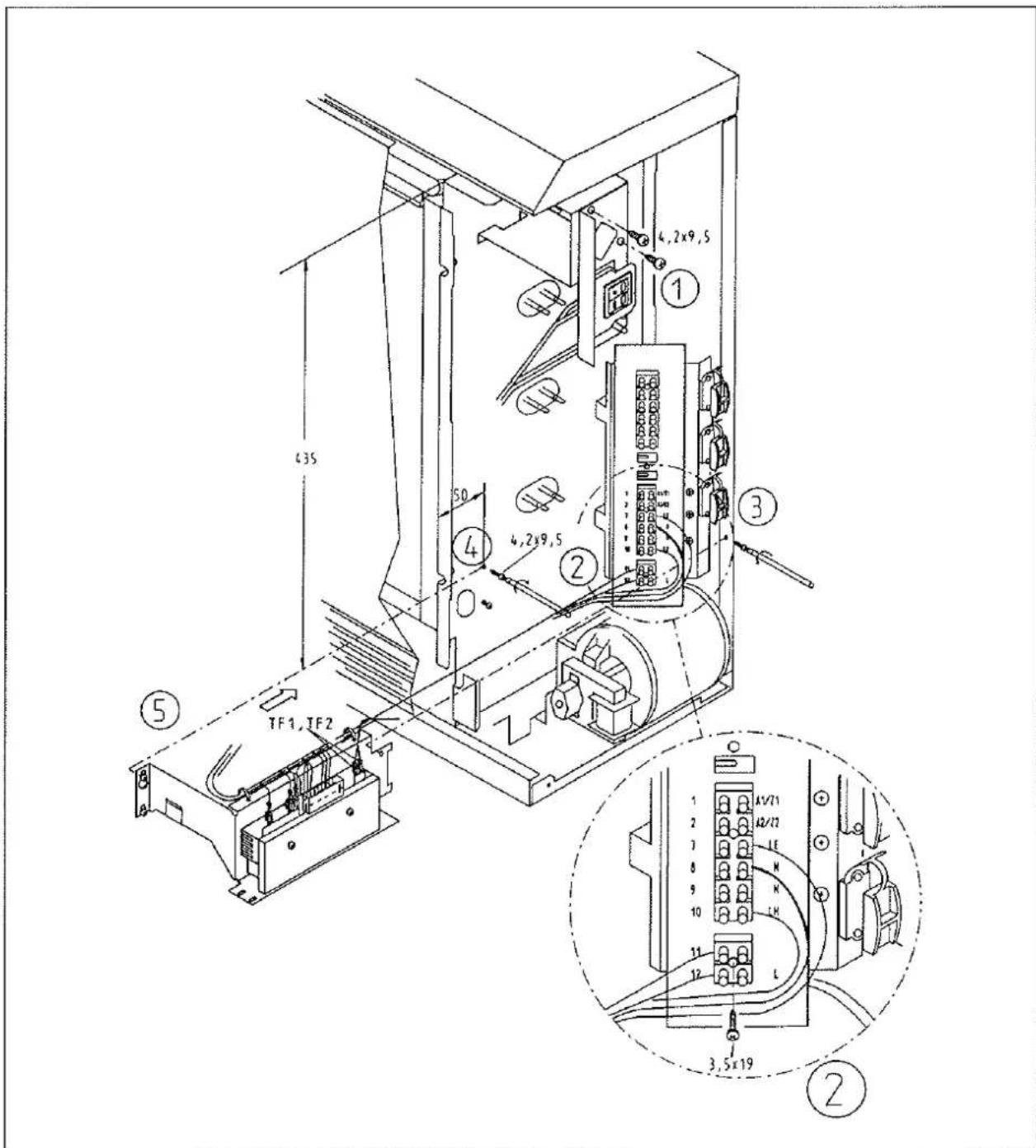 DIMPLEX REI 111 ED - Einbau des Raumtemperaturreglers - 1