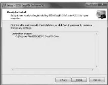 Setup - E2O EasyPK Software V2 Ready to Install Setup is now ready to begin installing E2O EasyPK Software V2 on your computer. Click Install to continue with the installation, or click Back if you want to review or change any settings. Destination location: C:\Program Flex\E2O\E2O EasyPK Core < Back Install Cancel