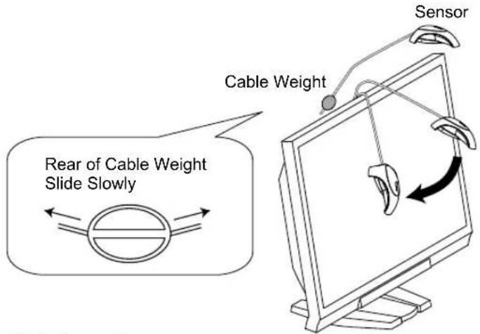 Rear of Cable Weight Slide Slowly Cable Weight Sensor
