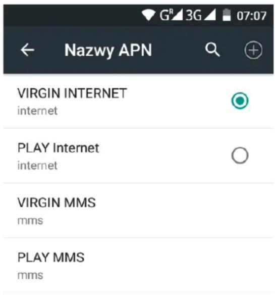 myPhone Hammer Axe M LTE - Dodawanie punktów dostępowych APN - 1