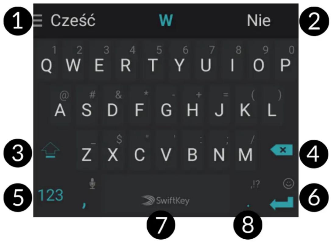 myPhone Hammer Axe M LTE - Klawiatura SwiftKey - 1