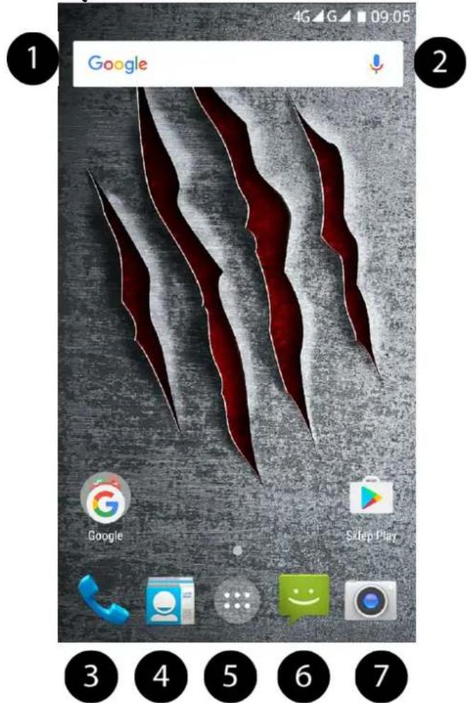 myPhone Hammer Axe M LTE - Ekran pulpitu urządzenia - 1