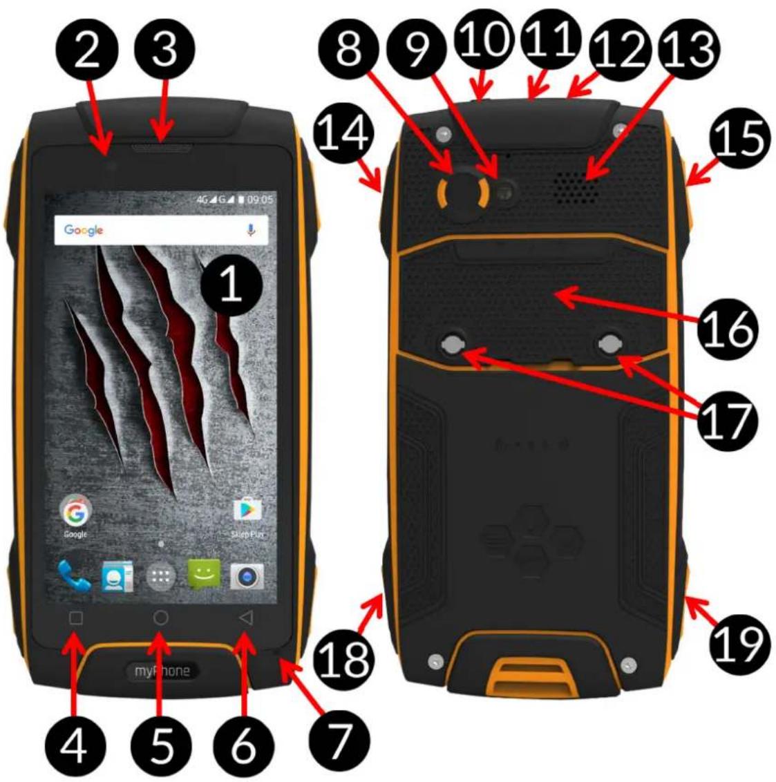 myPhone Hammer Axe M LTE - Wygląd telefonu - 1