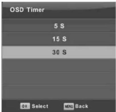 Vivax TV-40LE78T2S2 - OSD Timer (OSD vrijeme prikaza) - 1