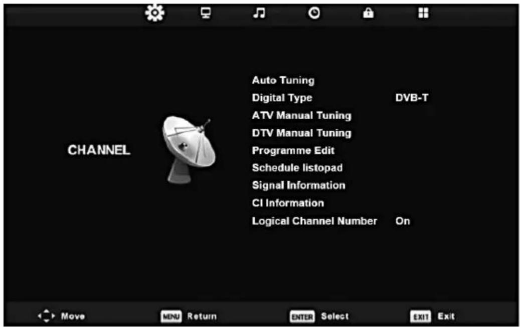 Vivax TV-40LE78T2S2 - CHANNEL T2 (Izbornik ugađanja DVB-T programa) - 1