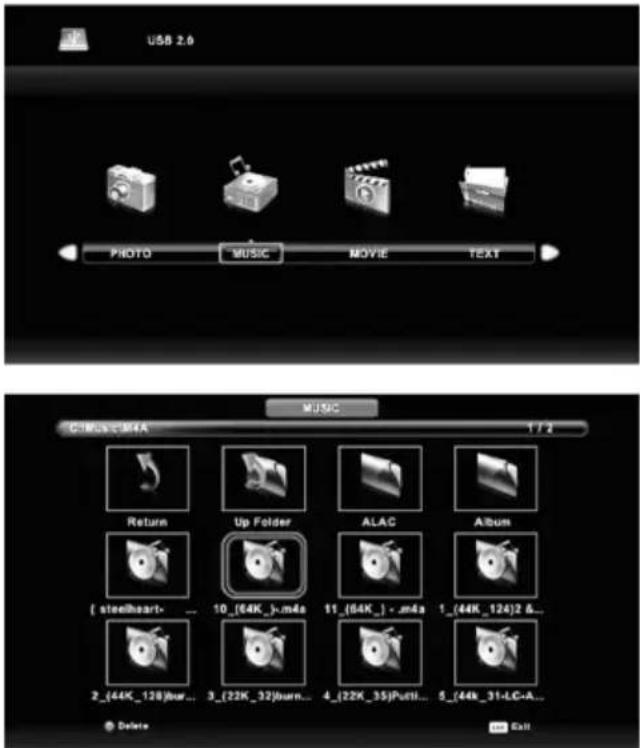 Vivax TV-40LE78T2S2 - Music Menu (Izbornik glazba) - 1