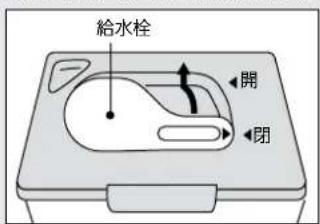 MITSUBISHI MR-C37Y-P - 給水栓を閉め、給水タンクを水平に持ちながら、元に戻す - 1