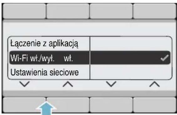 Łączenie z aplikacją Wi-Fi wt./wyt. wt. Ustawienia sieciowe
